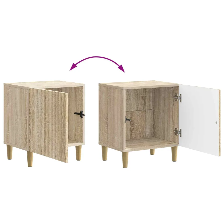 Cabinet de chevet Chêne Sonoma 43 x 34,5 x 50 cm - 10