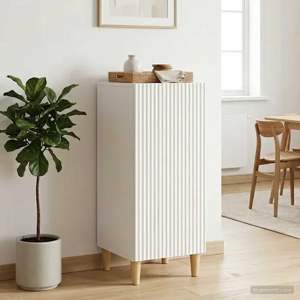 Buffet Blanc 33 x 34,5 x 90 cm Bois d'ingénierie