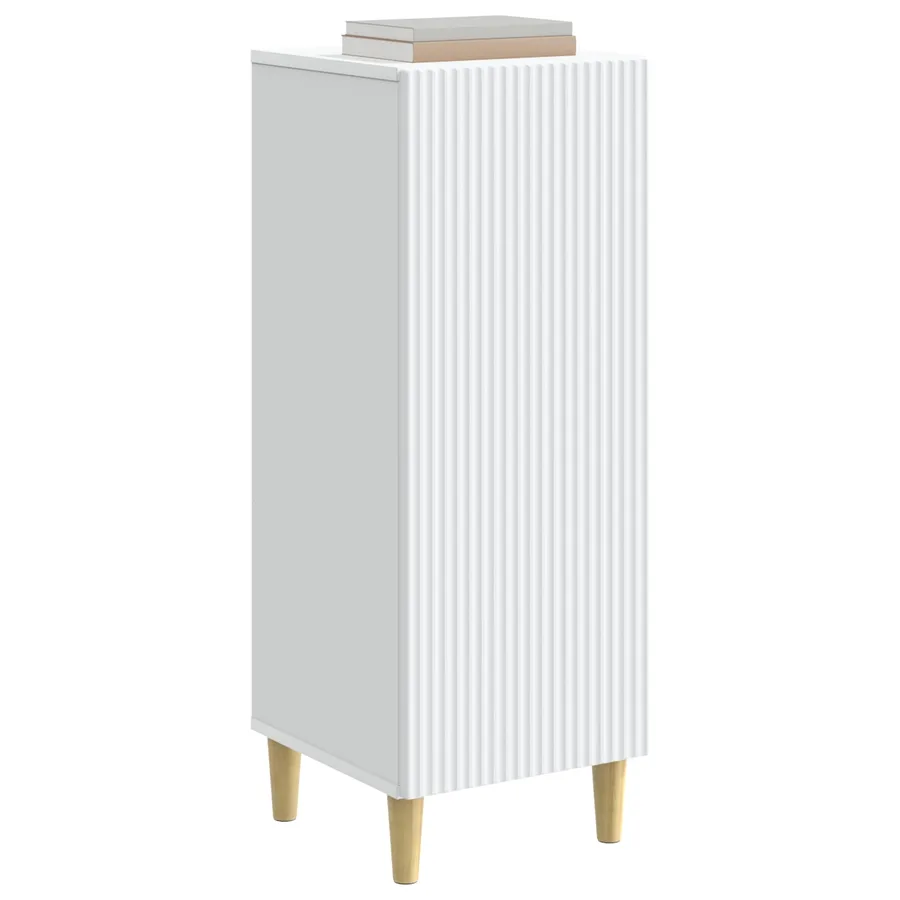 Buffet Blanc 33 x 34,5 x 90 cm Bois d'ingénierie - 3