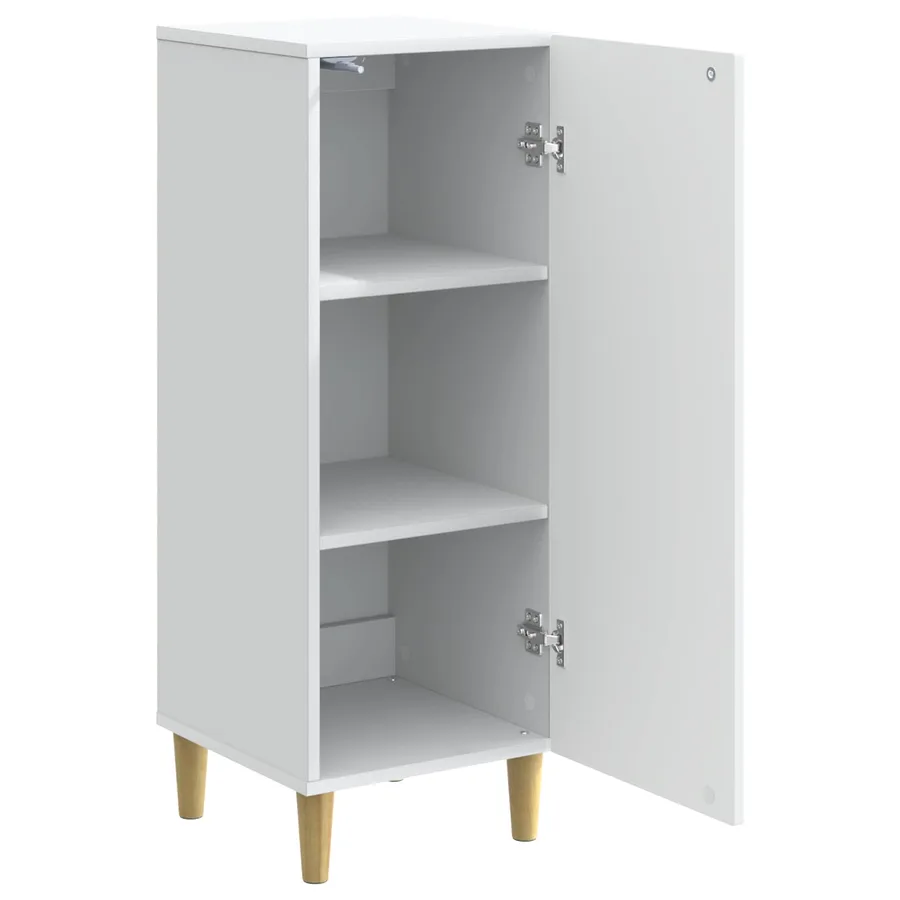 Buffet Blanc 33 x 34,5 x 90 cm Bois d'ingénierie - 5