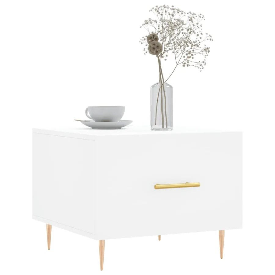 Tables basses 2 pcs blanc 50x50x40 cm bois d'ingénierie - 3