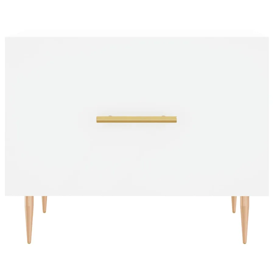 Tables basses 2 pcs blanc 50x50x40 cm bois d'ingénierie - 6