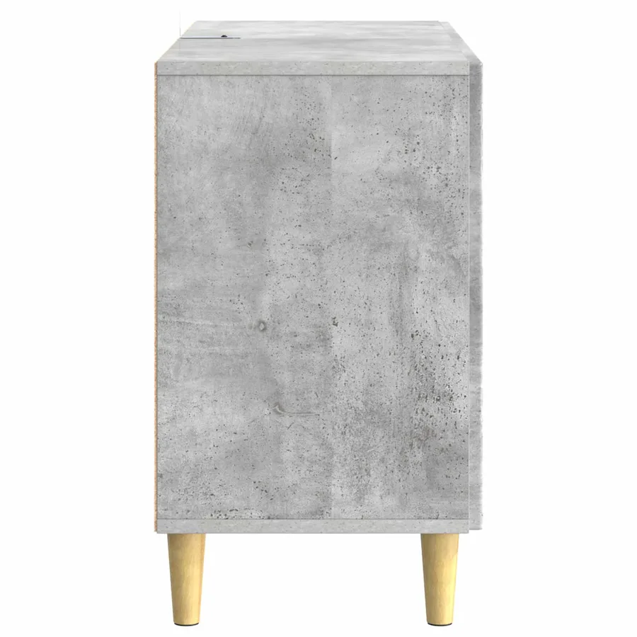 Buffet Gris béton 89 x 34,5 x 60 cm Bois d'ingénierie - 6