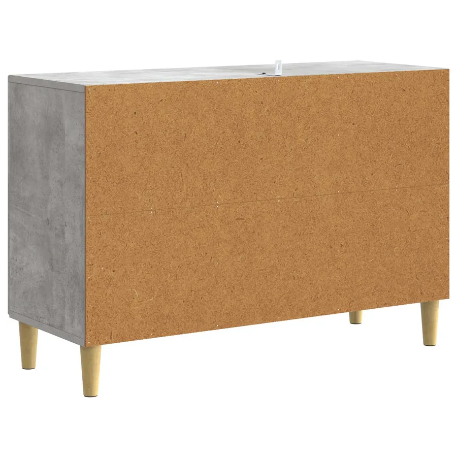 Buffet Gris béton 89 x 34,5 x 60 cm Bois d'ingénierie - 7