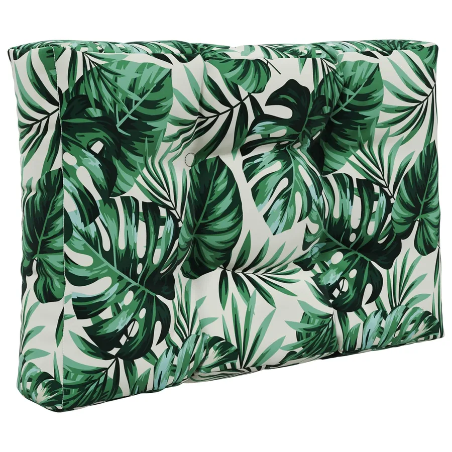 Coussin de canapé d'extérieur 2 pcs Motif feuille Polyester - 5