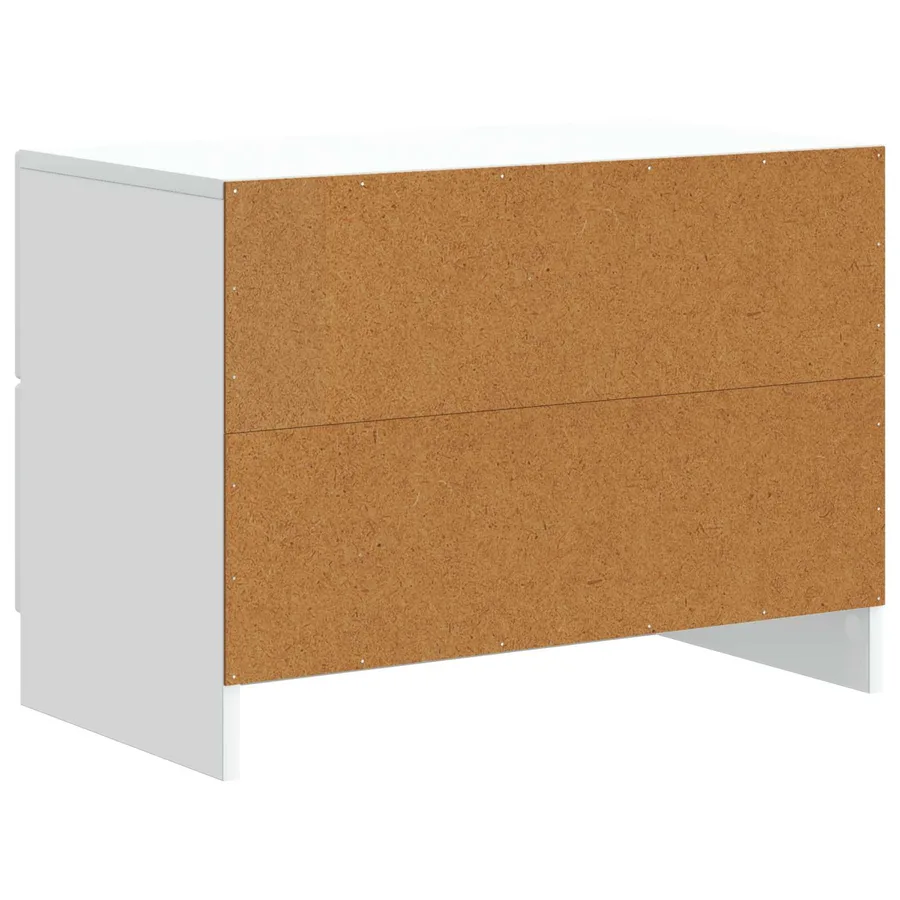 Cabinet de chevet Blanc 62 x 34,5 x 44,5 cm Bois d'ingénierie - 7