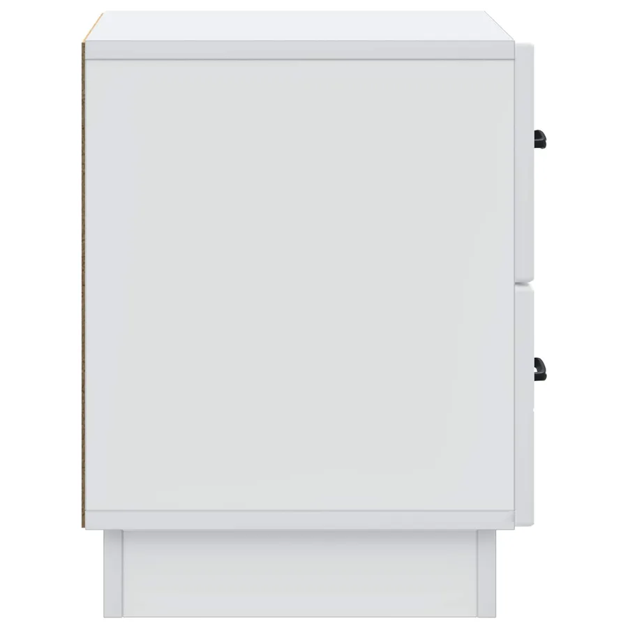 Cabinet de chevet Blanc 43 x 34,5 x 44,5 cm Bois d'ingénierie - 6