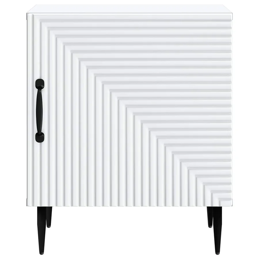 Cabinet de chevet 2 pcs Blanc 43 x 34,5 x 50 cm - 7