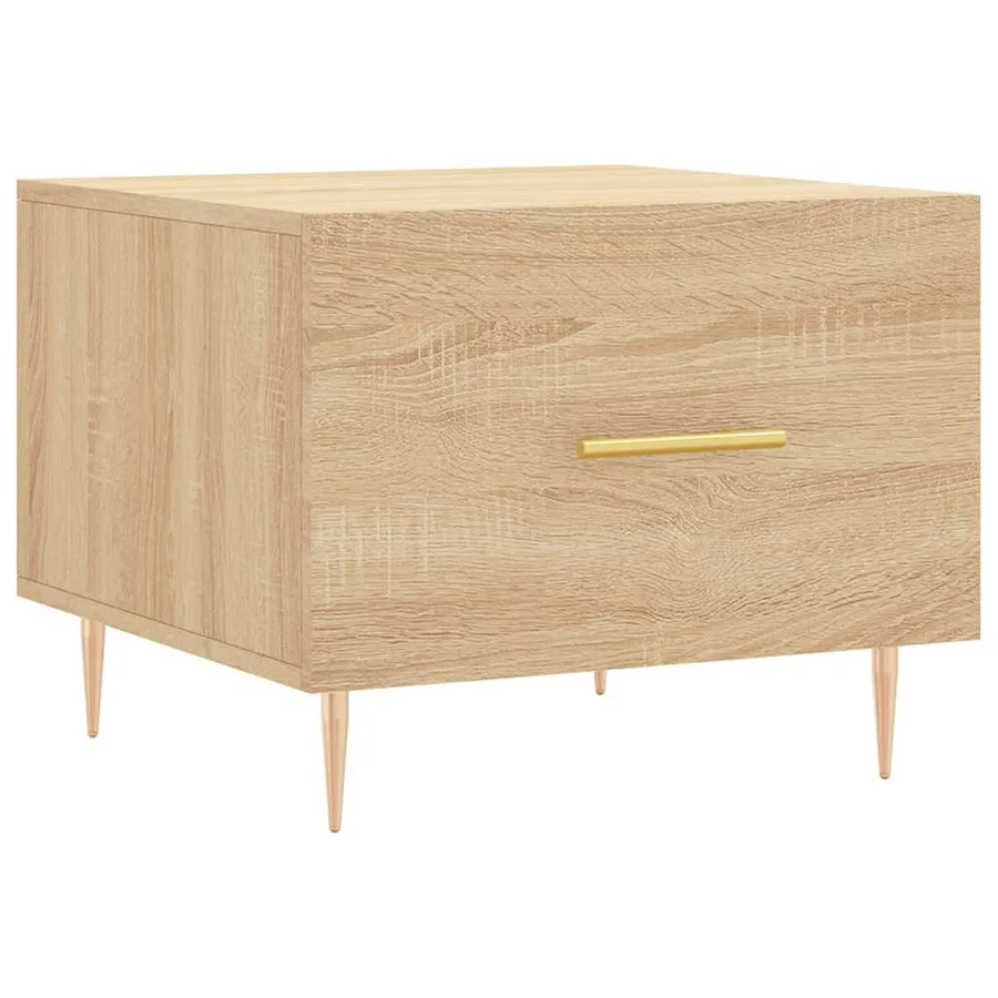 Tables basses 2 pcs chêne sonoma 50x50x40 cm bois d'ingénierie - 5