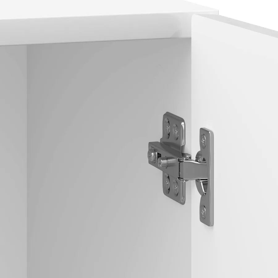 Cabinet de chevet 2 pcs Blanc brillant 43 x 34,5 x 50 cm - 11