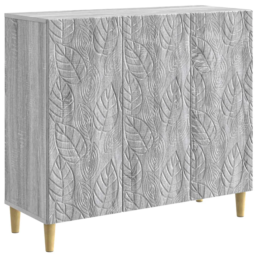 Buffet Sonoma gris 89 x 34,5 x 80 cm Bois d'ingénierie - 2