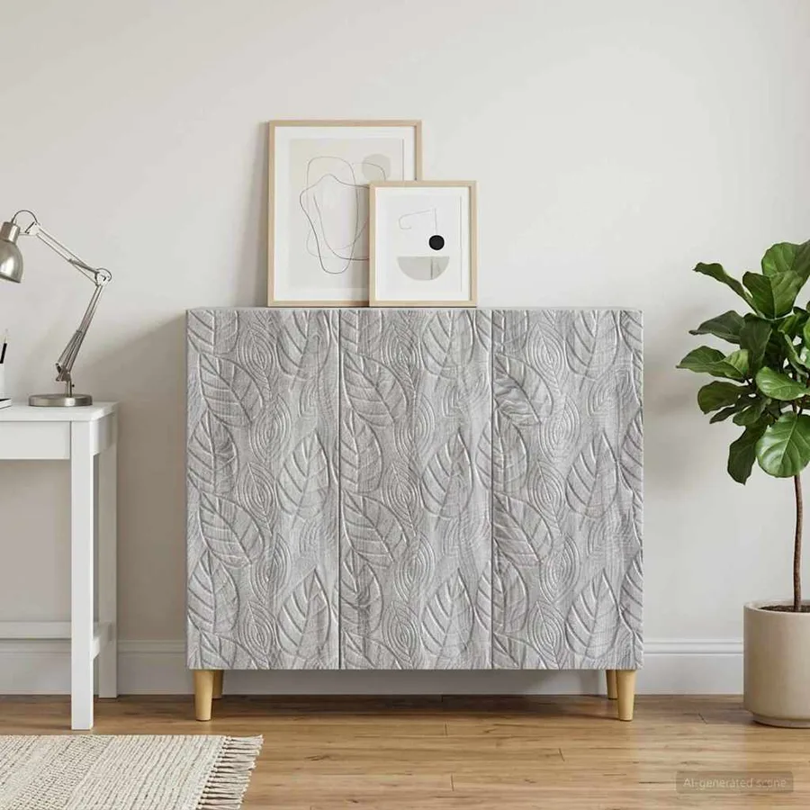 Buffet Sonoma gris 89 x 34,5 x 80 cm Bois d'ingénierie - 3