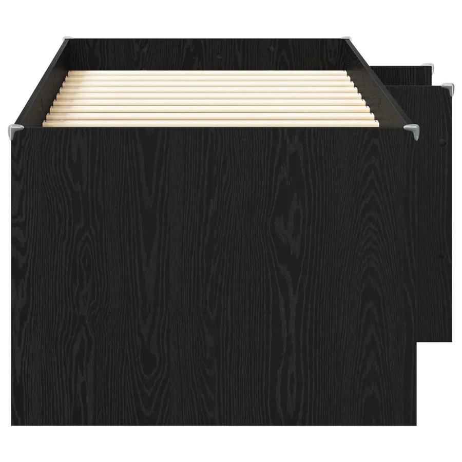 Cadre de Lit Élevé pour Enfants Chêne noir 80 x 200 cm - 5