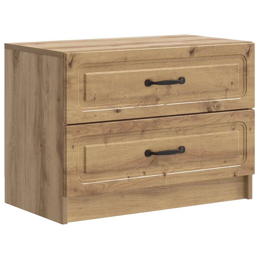 Cabinet de chevet Chêne artisanal 62 x 34,5 x 44,5 cm - 2