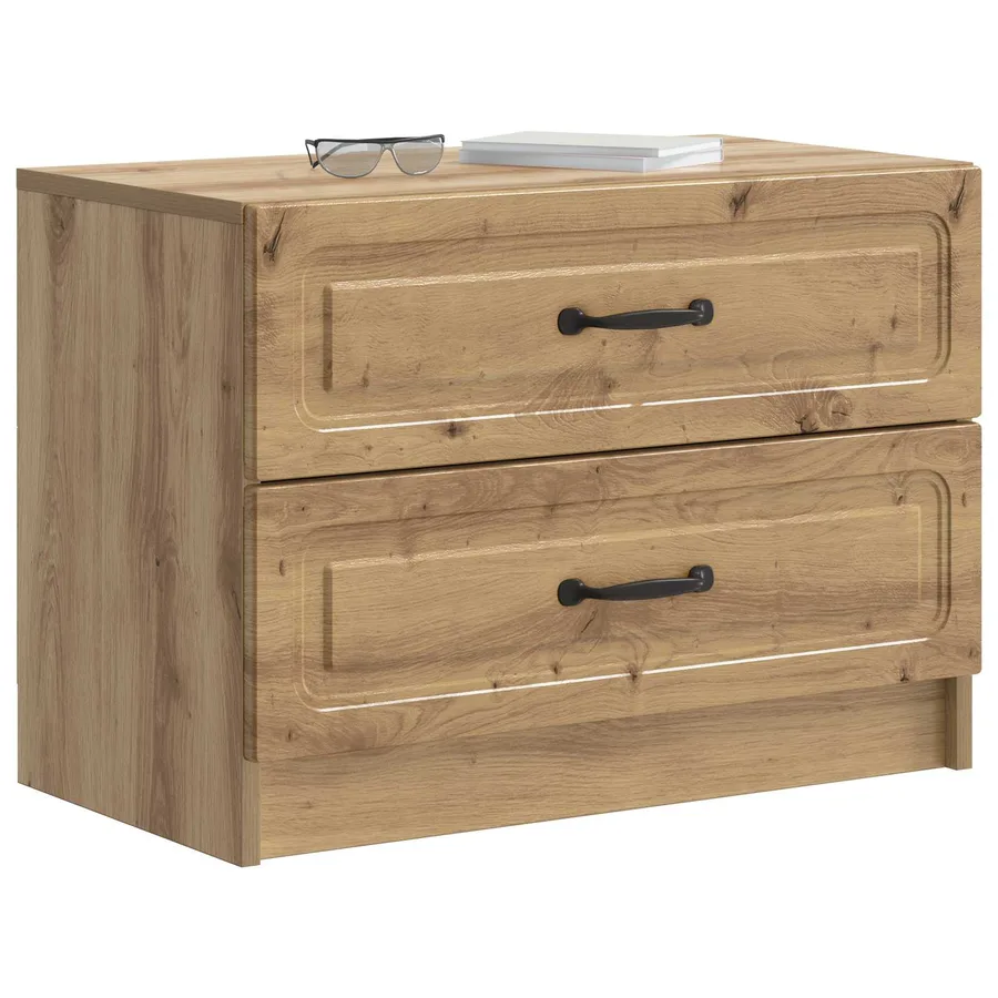 Cabinet de chevet Chêne artisanal 62 x 34,5 x 44,5 cm - 3