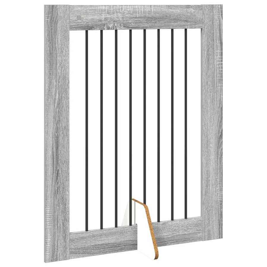 Porte de chien pliable avec supports 4 pcs Sonoma gris 321 cm - 3
