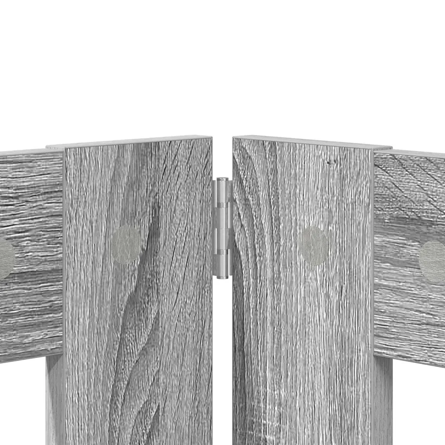 Porte de chien pliable avec supports 4 pcs Sonoma gris 321 cm - 4