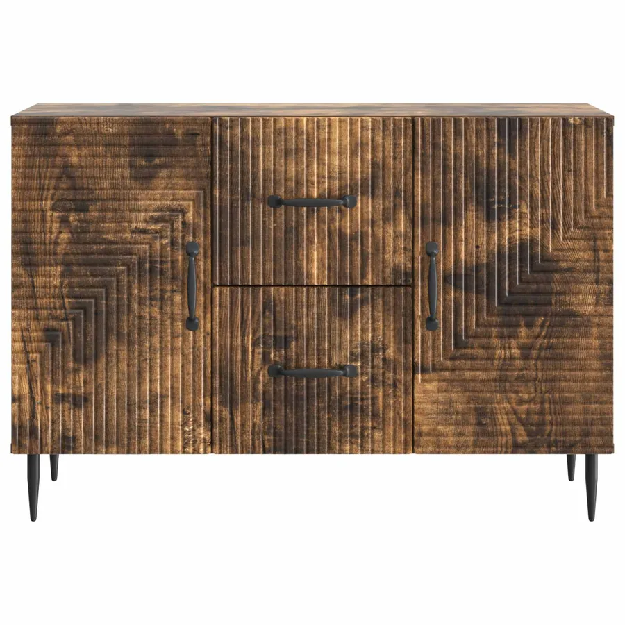 Buffet Chêne fumé 89 x 34,5 x 60 cm Bois d'ingénierie - 6