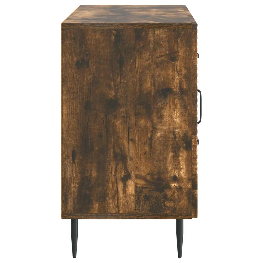 Buffet Chêne fumé 89 x 34,5 x 60 cm Bois d'ingénierie - 7