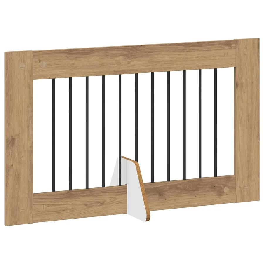Porte de chien pliable avec supports 4 pcs Chêne artisanal - 3