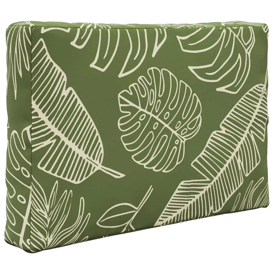 Coussin de canapé d'extérieur 2 pcs Modèle feuille Polyester - 5