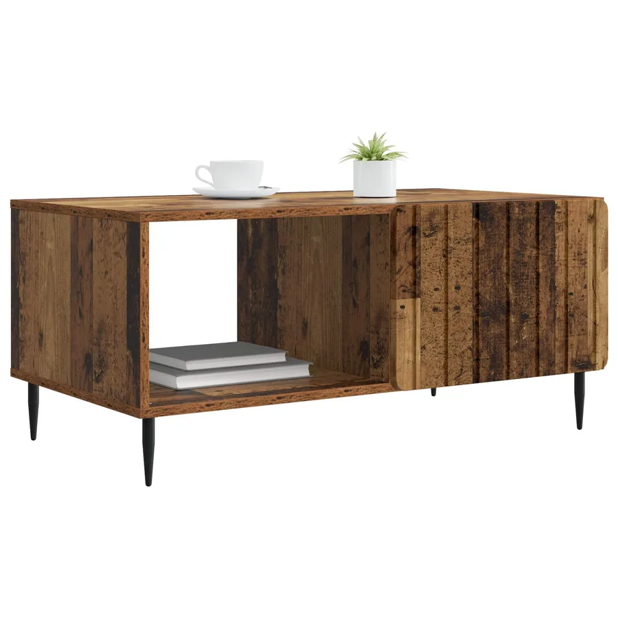Table basse Bois ancien 90 x 50 x 40 cm Bois d'ingénierie - 3