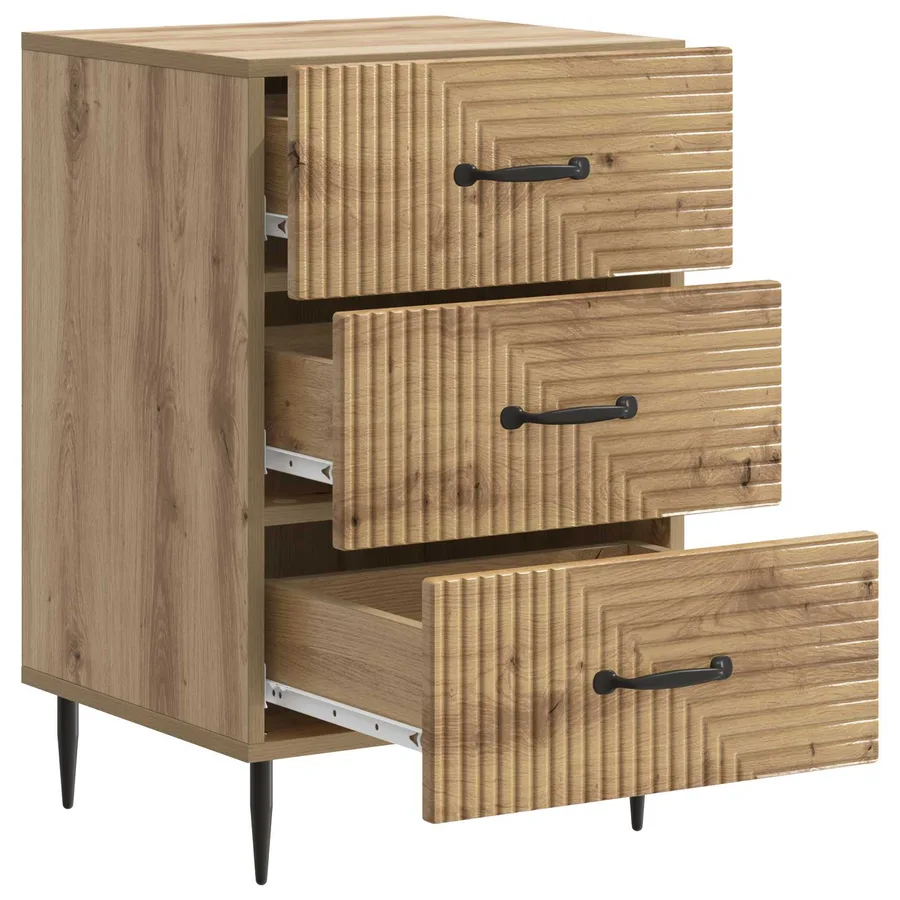 Cabinet de chevet Chêne artisanal 43 x 41 x 66,5 cm - 4