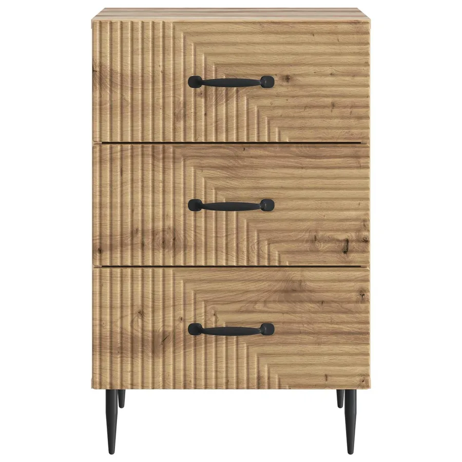 Cabinet de chevet Chêne artisanal 43 x 41 x 66,5 cm - 5