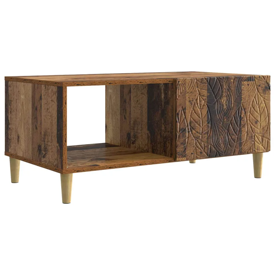 Table basse Bois ancien 90 x 50 x 40 cm Bois d'ingénierie - 2