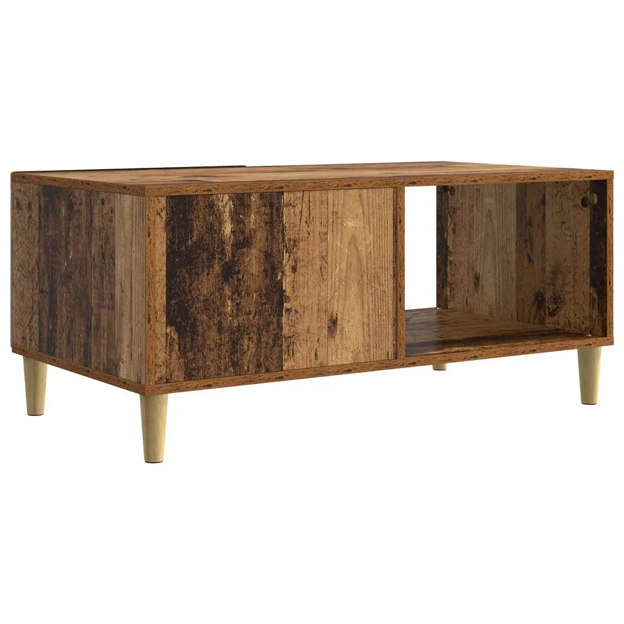 Table basse Bois ancien 90 x 50 x 40 cm Bois d'ingénierie - 6