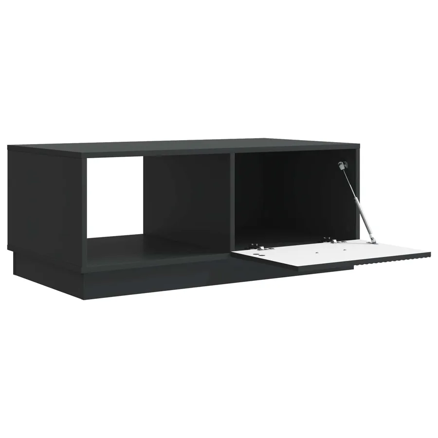 Table basse Noir 90 x 50 x 37 cm Bois d'ingénierie - 4
