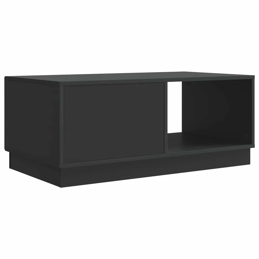 Table basse Noir 90 x 50 x 37 cm Bois d'ingénierie - 7
