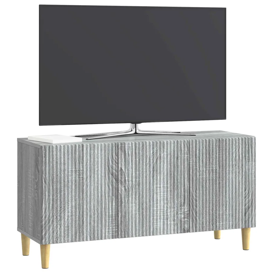 Meuble TV Sonoma gris 99 x 34,5 x 50 cm Bois d'ingénierie - 3
