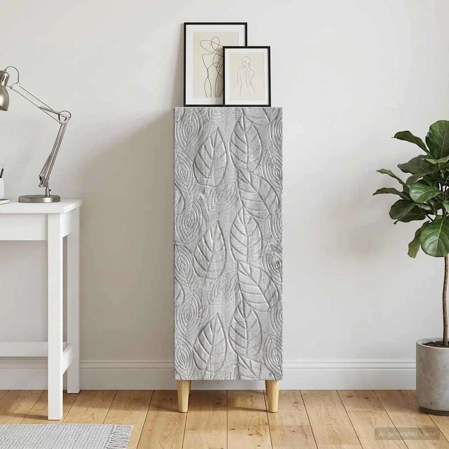 Buffet Sonoma gris 33 x 34,5 x 90 cm Bois d'ingénierie