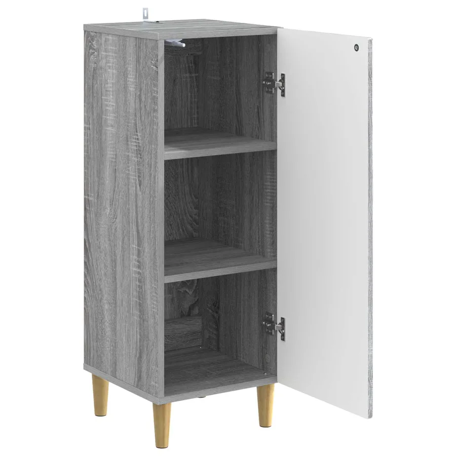 Buffet Sonoma gris 33 x 34,5 x 90 cm Bois d'ingénierie - 4