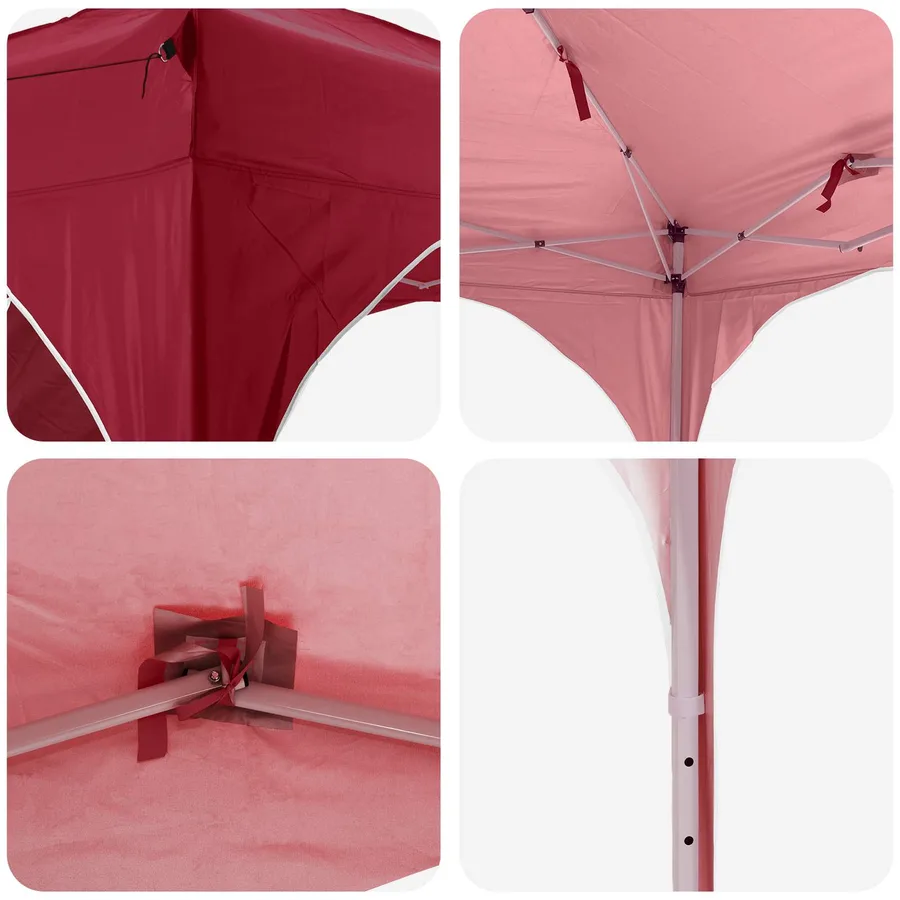 Tente de fête pop-up 575 x 288 x 245 cm Bordeaux Tissu Oxford - 8