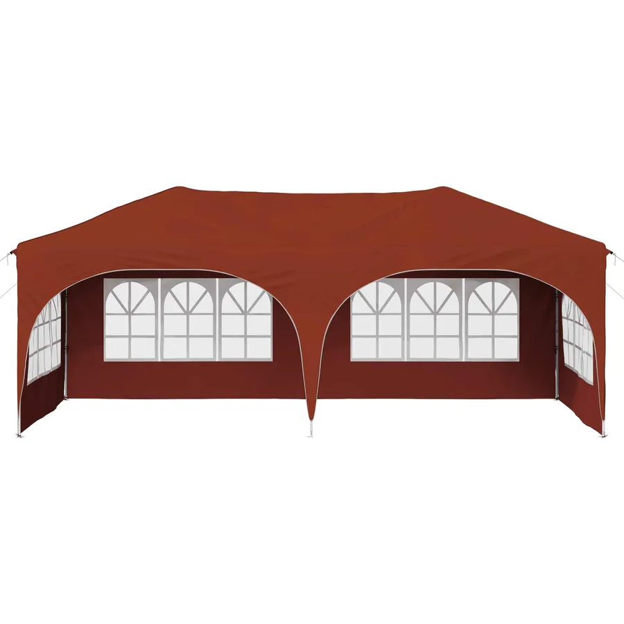 Tente de fête pop-up 575 x 288 x 245 cm Terre cuite - 5