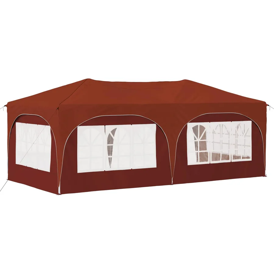 Tente de fête pop-up 575 x 288 x 245 cm Terre cuite - 7