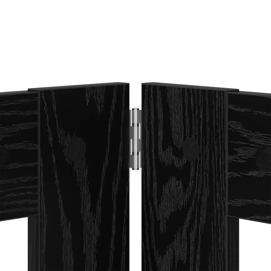 Porte de chien pliable avec supports 2 pcs Chêne noir 200,5 cm - 5