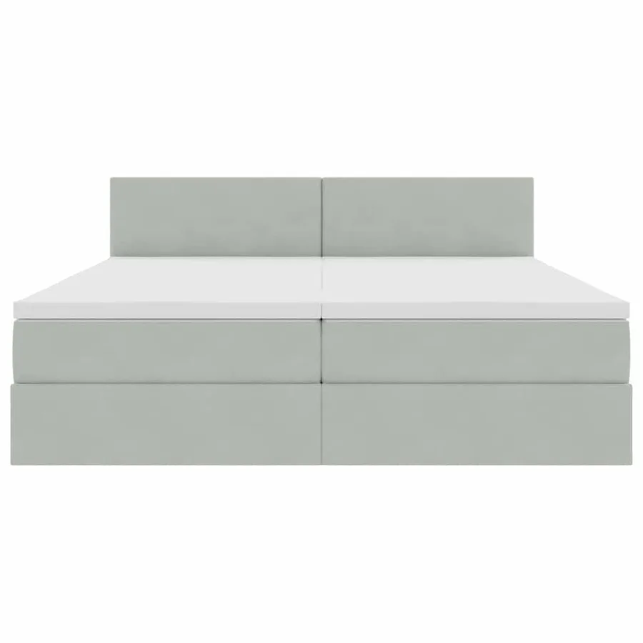 Lit de Rangement avec matelas Gris clair 100 x 200 cm - 10