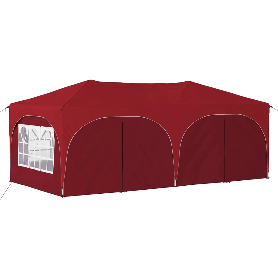 Tente de fête pop-up 575 x 288 x 245 cm Bordeaux Tissu Oxford - 4
