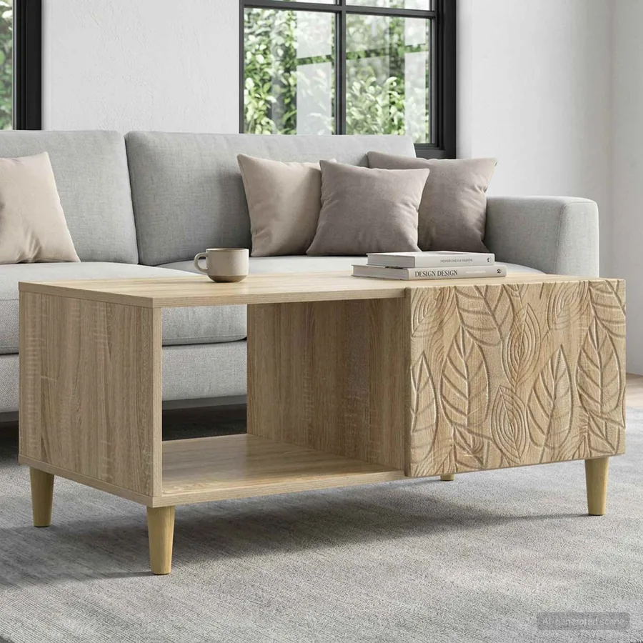 Table basse Chêne Sonoma 90 x 50 x 40 cm Bois d'ingénierie