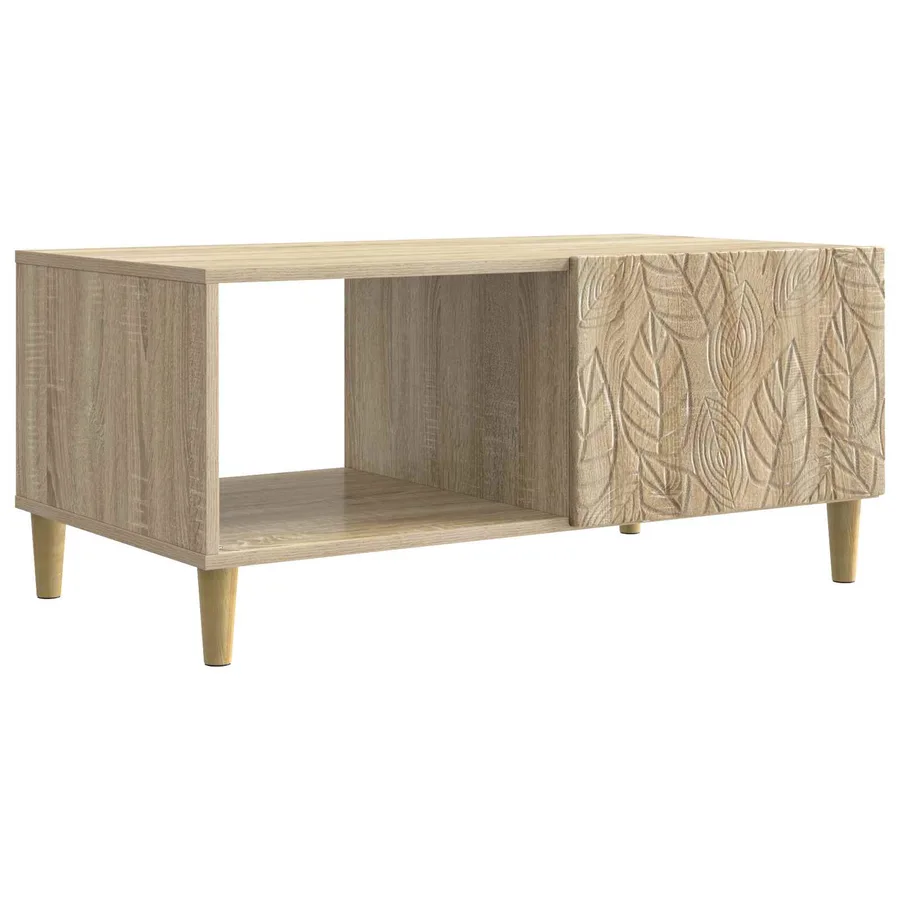 Table basse Chêne Sonoma 90 x 50 x 40 cm Bois d'ingénierie - 2