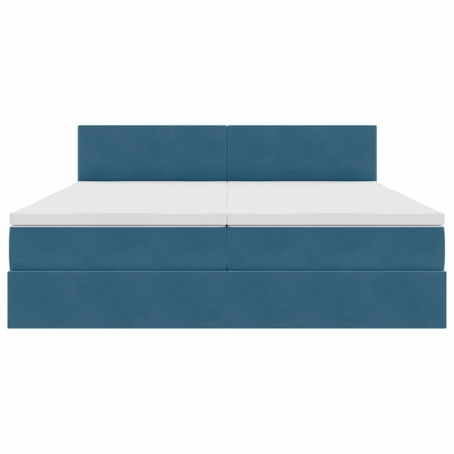 Lit de Rangement avec matelas Bleu foncé 100 x 200 cm - 10