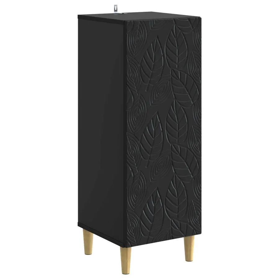 Buffet Noir 33 x 34,5 x 90 cm Bois d'ingénierie - 2