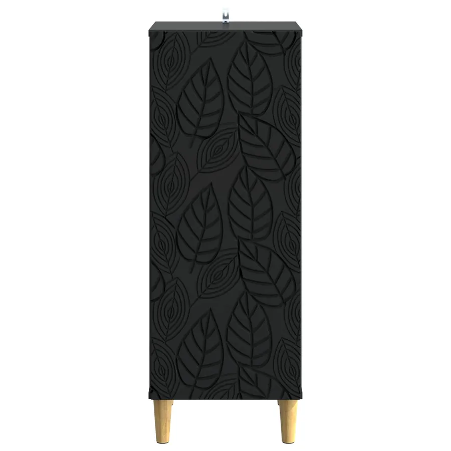 Buffet Noir 33 x 34,5 x 90 cm Bois d'ingénierie - 5