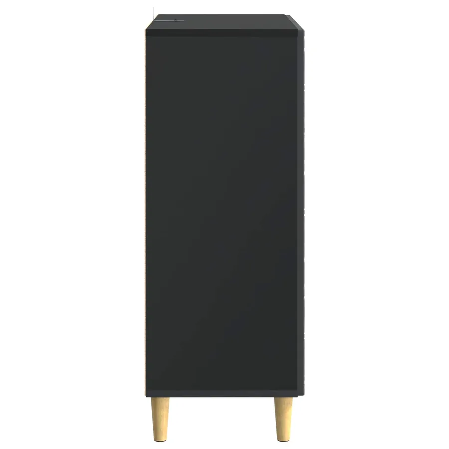 Buffet Noir 33 x 34,5 x 90 cm Bois d'ingénierie - 6