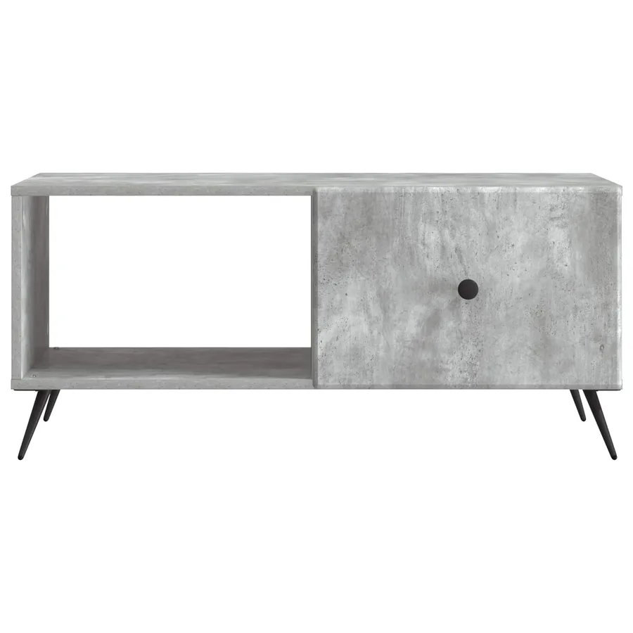 Table basse Gris béton 90 x 50 x 40 cm Bois d'ingénierie - 5