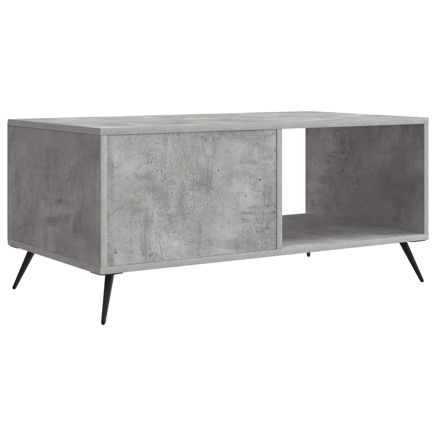 Table basse Gris béton 90 x 50 x 40 cm Bois d'ingénierie - 7