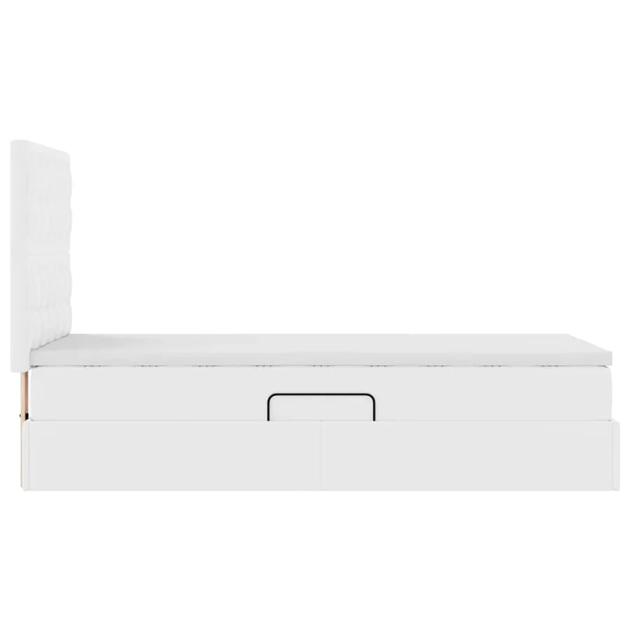 Lit de Rangement Blanc pur 90 x 200 cm Cuir synthétique - 10